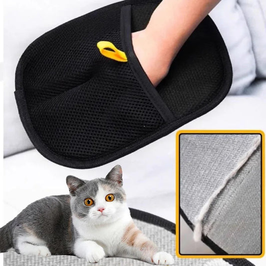 Tierhaar-Entferner Handschuh ZAPAMOLAClean™ – Aktion: 1 Kaufen = 1 Gratis | Waschbar & Wiederverwendbar, Fellpflege-Bürste für Hunde & Katzen, Entfernt Haare von Sofa, Teppich & Kleidung